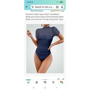 NEW‎ Navy Bodysuit